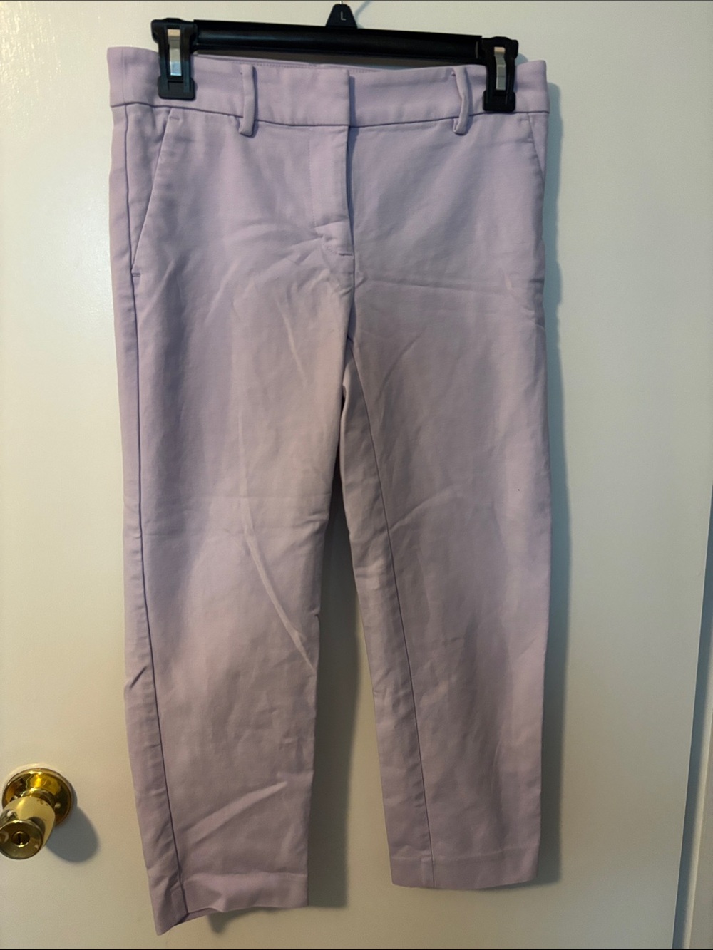 Coastal New England Loft Cropped Dress Pants Soft Lilac 0P